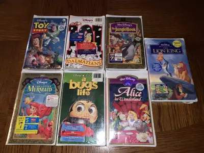 NEW SEALED Disney VHS Titles. $20 Each Toy Story 101 Dalmatians The Jungle Book 30th Anniversary Lim...
