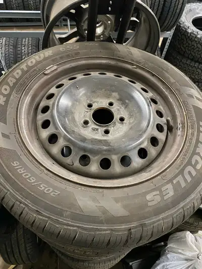 Only used one season and I’m switching to 17” wheels and tires. These are 205/60R16 Hercules Roadtou...