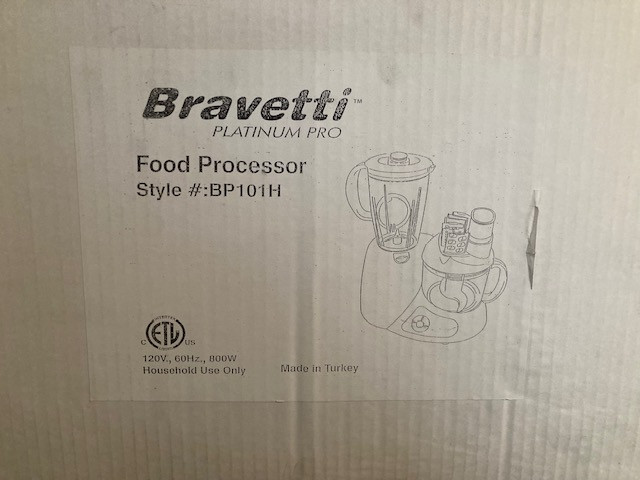 Bravetti Platinum Pro food processor dans Robots culinaires et mélangeurs  à Ville de Montréal