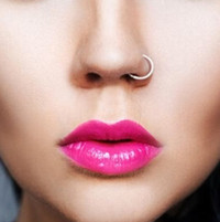 Fake Ring Body Jewelry Silver Ring Hoop Nose Nipple Tongue Lip