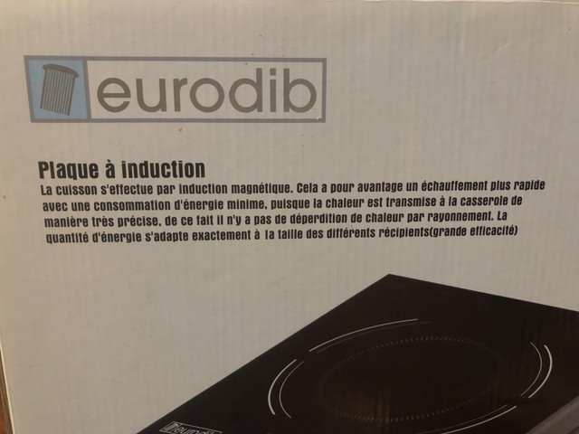 Plaque induction Eurodib dans Vaisselle et articles de cuisine  à Ville de Montréal - Image 4