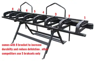 10' x 22ga roofing brake with slitter - Portable aluminum brake, View more
