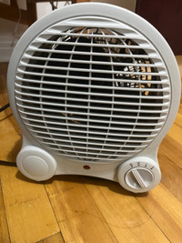 Portable space fan heater