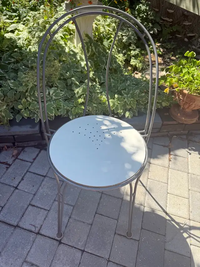 Vintage Polish Pair , French Style Chairs  (Made In Poland)Stack in Patio & Garden Furniture in Regina - Image 7