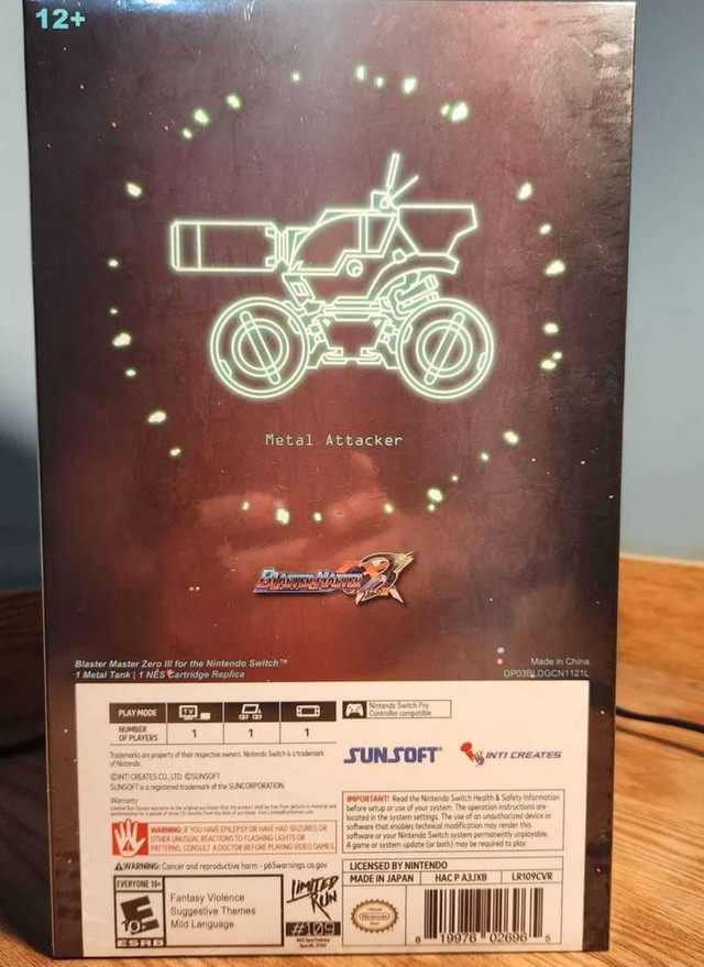 Blaster Master Zero 3 collectors edition in Nintendo Switch in Thunder Bay - Image 2