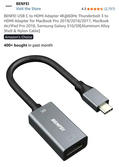 BENFEI USB C to HDMI Adapter, View more