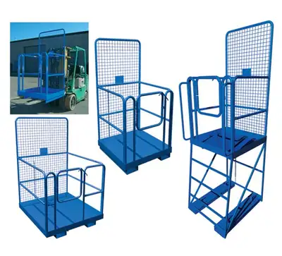 FORKLIFT WORK PLATFORM, MAN LIFT, MAN CAGE, AERIAL WORK PLATFORM, View more