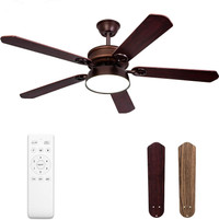 Ceiling Fan 52 Inch with Lights Remote Control