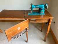 Vintage Vornado Sewing Machine and Cabinet