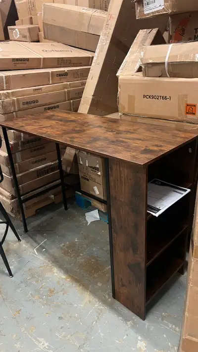Counter Height Table Drop Leaf, Extendable Bar Table with Ad, View more