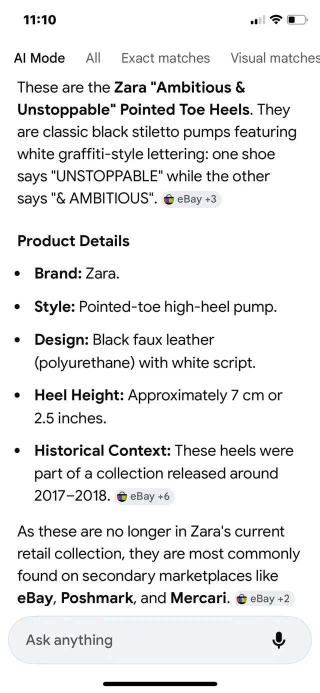 zara heels ambitious& unstoppable, limited edition, black patt in Women's - Shoes in City of Toronto - Image 9