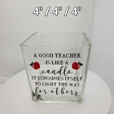Square Votive Candle HolderW DecorativeApples-Pick up in Orleans, View more