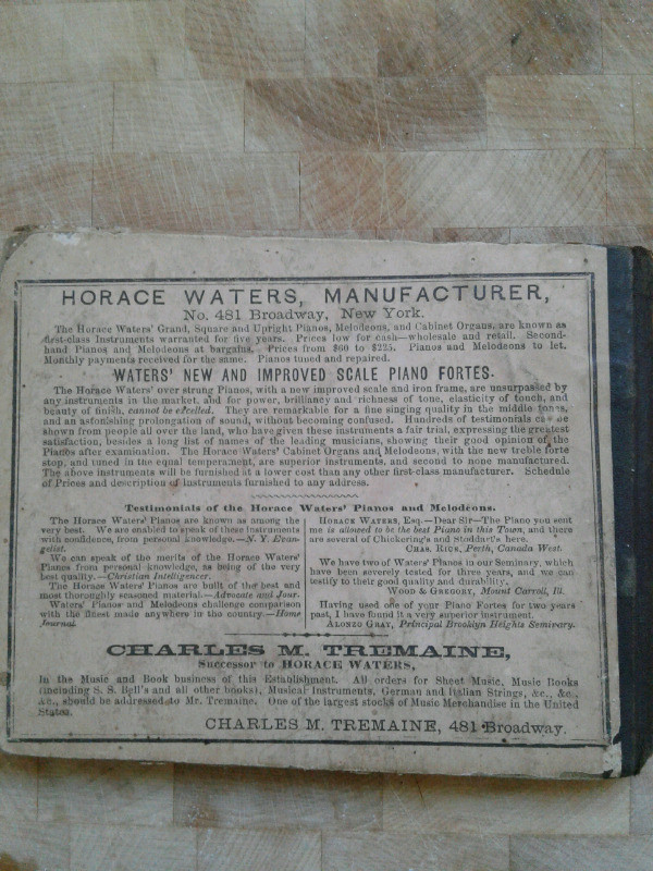 Antique 1867 Lion's Refreshing Showers Hymn Book in Textbooks in Muskoka - Image 2