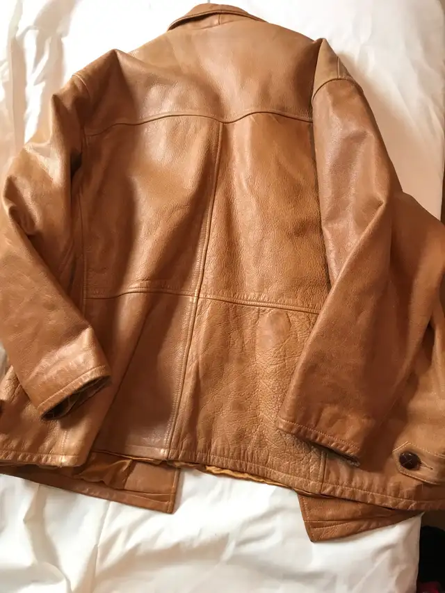 Bod Christensen Camel Brown Men’s Leather Jacket - XXL in Men's in Laval / North Shore - Image 5