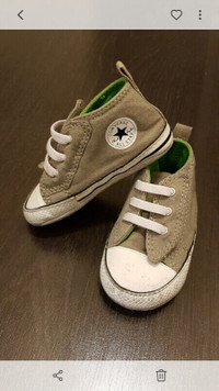 Baby converse shoes with velcro GUC