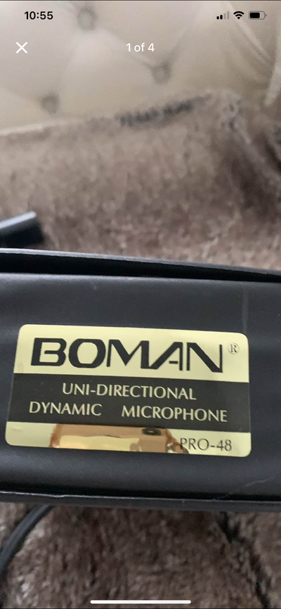 Dynamic microphone with a genius box  and attachments, View more