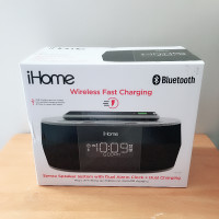 iHome Wireless Charging Bluetooth Alarm Clock