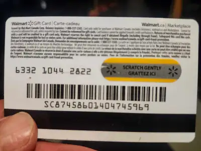 Walmart gift card with $70.00 balance. Unscratched, with proof of purchase, which can be used to pur...