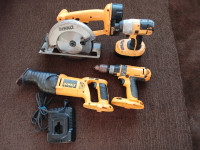DeWalt Cordless Tool Set with Batteries and Charger