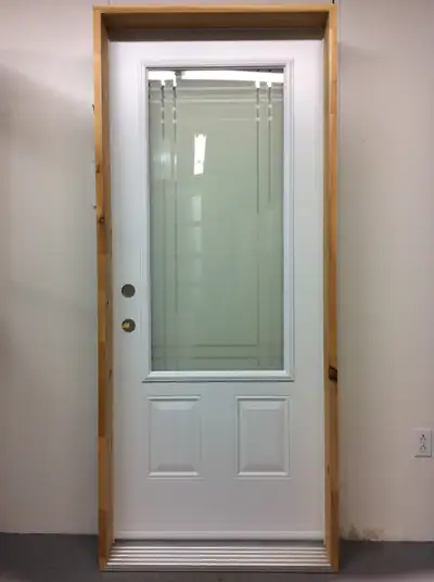 1232PSM Porte d’acier 34″D Blanche Sérigraphie Transit 23×49, View more
