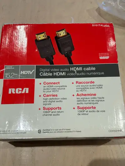50 Foot HDMI cable, View more
