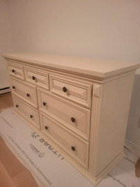 NEW! Off-white solid wood dresser 