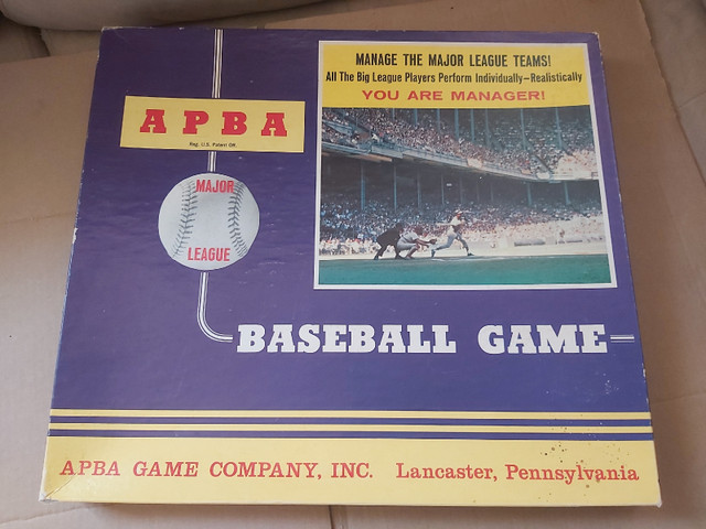 APBA major league baseball game vintage  in Toys & Games in Kingston