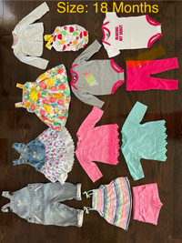 Baby Girl’s Clothing-Size 18 Months & 18-24 Months-$50