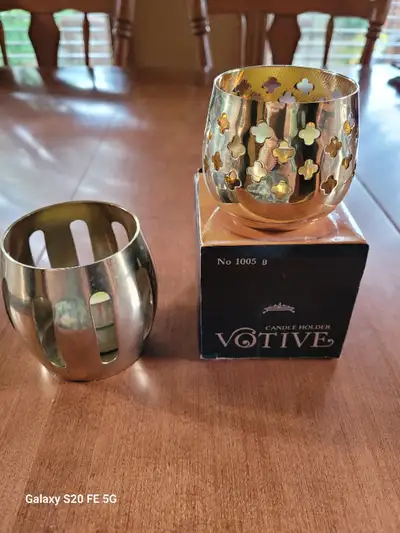 Brass Votive/Tealight Candle Holders, View more