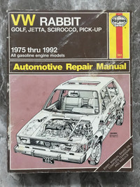 VW Rabbit Golf, Jetta 1975 - 1992 Haynes Repair Manual