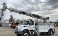2018 International 4300 and Altec DC47-TR Digger Utility Truck