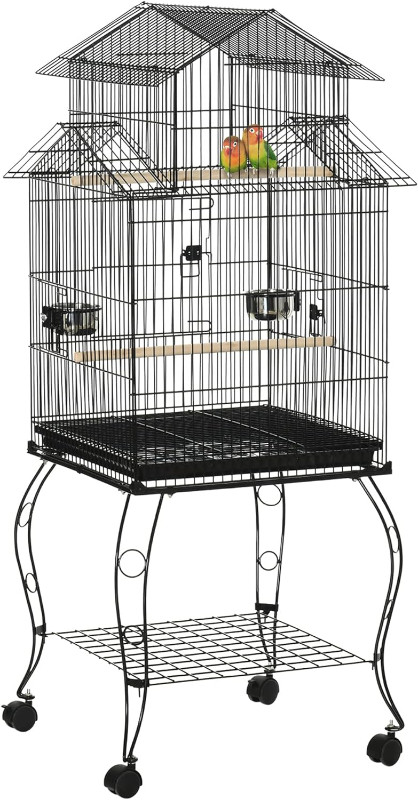 RABAIS NOEL! PETITE CAGE À OISEAUX OU PERROQUETS DE TYPE PAGODA dans Accessoires  à Ville de Montréal - Image 2