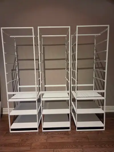 IKEA ELVARLI Modular Wardrobe System – White – 3 Units, View more