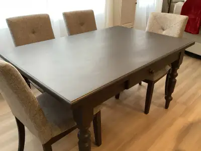 Set de salle à dîner (1 table et 6 chaises), View more