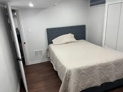 Shared walk out basement apartment. Private One-bedroom with own bathroom. Fully furnished and move-...