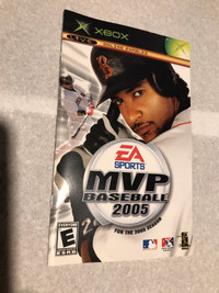 MVP baseball 2005 manual with original cover