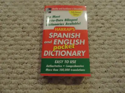 Spanish/English Dictionary $5 Message with any questions Check out my other items