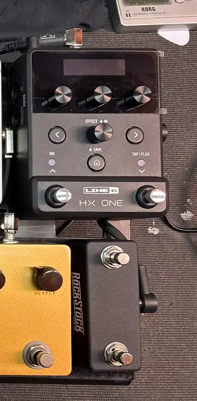 Line 6 HX One w/RockShots 2 button footswitch and cable. , View more