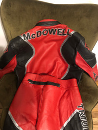 Motorcycle Crash Suit. Carrera Leather. High Quality.