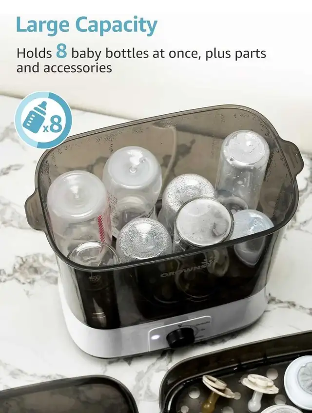 Grownsi Baby Bottle Sterilizer and Dryer in Feeding & High Chairs in Markham / York Region - Image 4