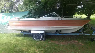 Boat for sale.17ft crestliner. 115 evinrude motor .Needs work, Was left uncovered but worked great b...
