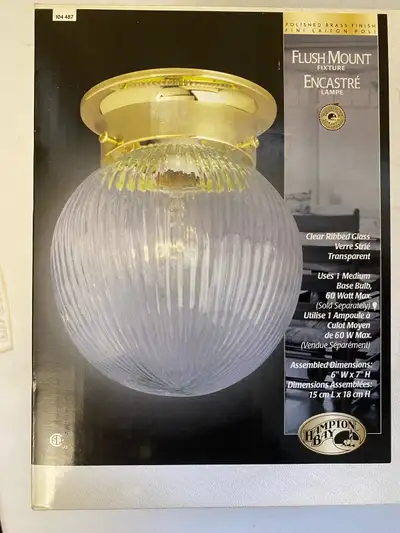 Two Hampton Bay Flush Mount Light, View more