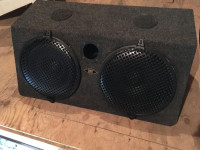 Car / Truck Sub Box with Speakers / Good Clean Working Condition