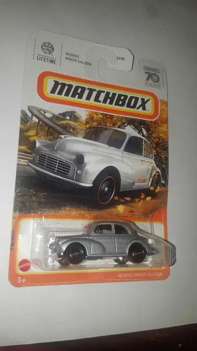 Morris Minor Saloon Matchbox 70 years Special Edition 2024 $5