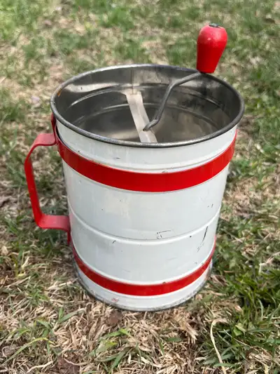 Antique Flour Sifter , View more