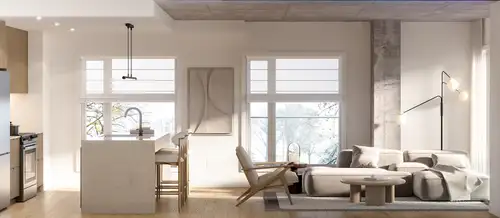 Au cœur du quartier Chomedey, le Sorella compte 291 logements dans un complexe résidentiel alliant c...