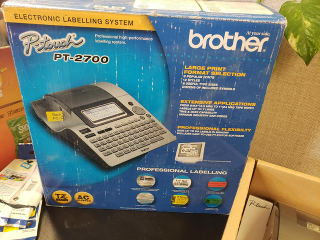 Brother PT-2700 Desktop Labeling System in Other Business & Industrial in Winnipeg - Image 3