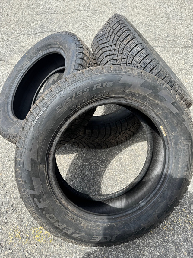 Pneu Hiver Pirelli 215-55-16 dans Pneus et jantes  à Laval/Rive Nord