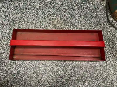 Red Metal  Sectioned Tool Tray , View more