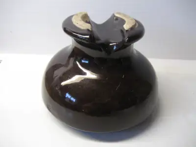 Large CP porcelain telegraph insulator, View more